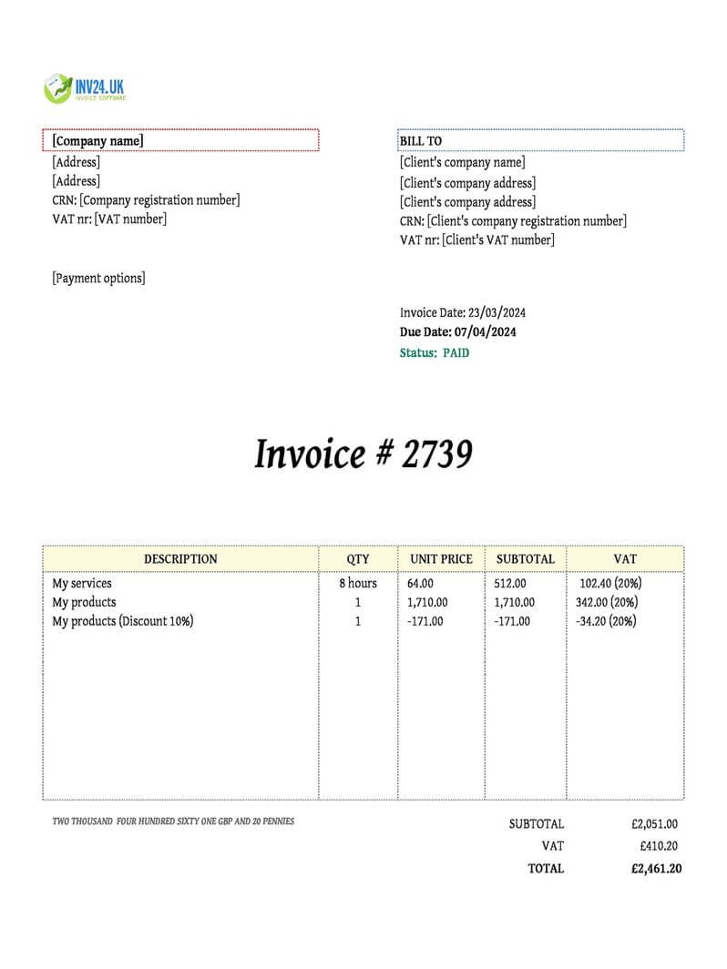 Paid Invoice in UK: Meaning & Samples