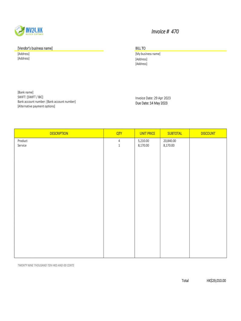 Purchase Invoice in Hong Kong: Definition & Sample